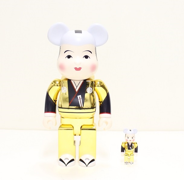 【福助 BE@RBRICK 左： 400%サイズ 右： 100%サイズ】.jPG